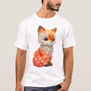 Lustrous Sculpted Flame Fox Men T-Shirt
