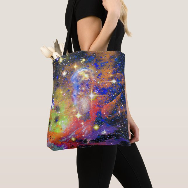 Lustrous Star Field Tote Bag (Close Up)