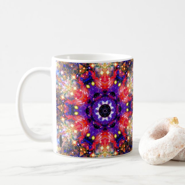 Lustrous Stellar Kaleid Coffee Mug (With Donut)