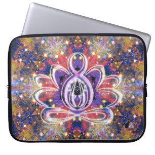 Lustrous Zen Lotus Laptop Sleeve