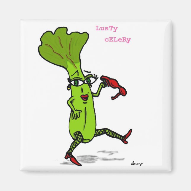 Lusty Celery Magnet (Front)