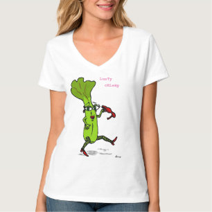 Lusty Celery Womens V-Neck T-Shirt