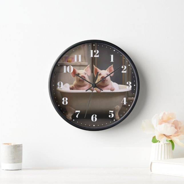 Lusy farmhouse pig clock (Home)
