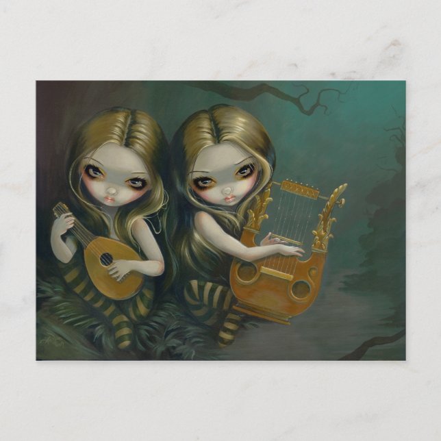 "Lute and Lyre" Postcard (Front)