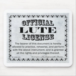 Lute License Mouse Mat