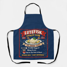 Lutefisk Loyalty Club Norwegian Apron
