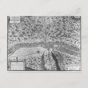 Lutetia or the first plan of Paris Postcard