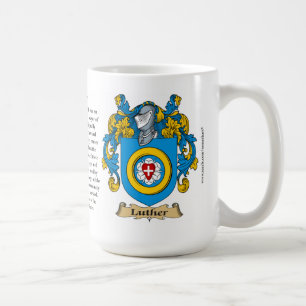 Luther Family Coat of Arms Coffee Mug