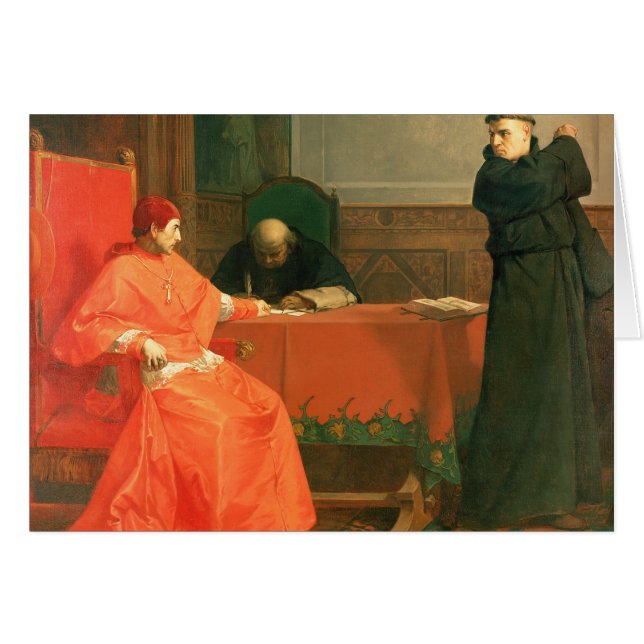 Luther in front of Cardinal Cajetan (Front Horizontal)