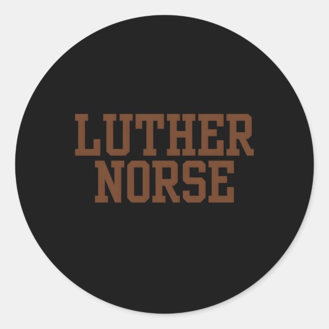 Luther Norse Seminary Classic Round Sticker (Front)