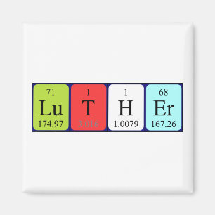 Luther periodic table name magnet