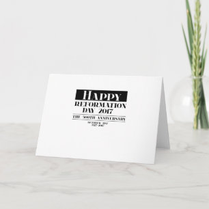 Luther Protestant Reformation Day Anniversary Gift Card