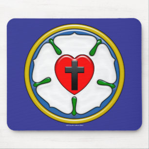 Luther Rose Embossed-Look Mouse Mat