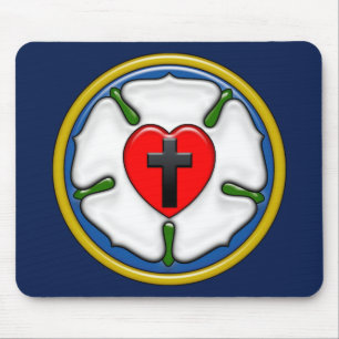 Luther Rose Embossed-Look Mouse Mat