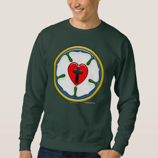 Luther Rose Embossed-Look Sweatshirt (Front)