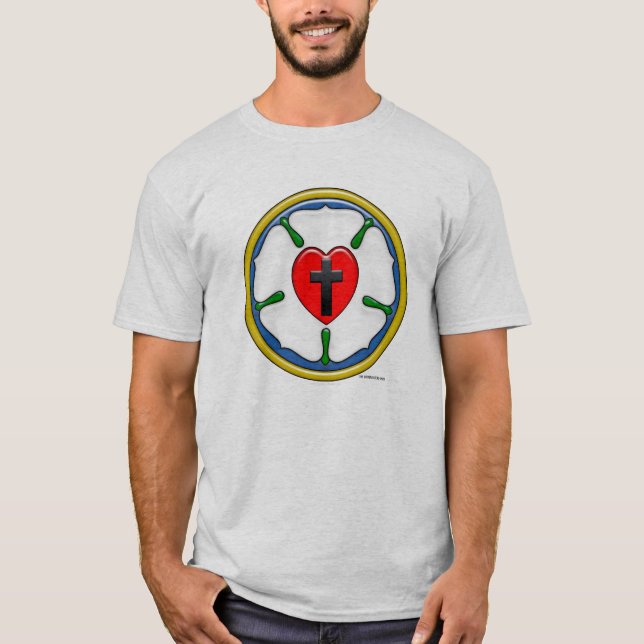Luther Rose Embossed-Look T-Shirt (Front)
