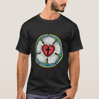 Luther Rose Seal Lutheran Symbol Christian Cross T-Shirt