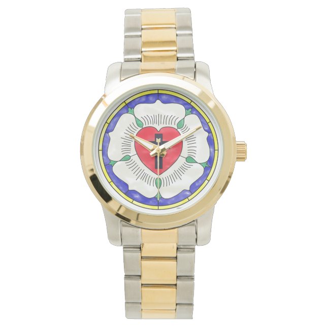 Luther Rose Stained Glass Window Watch (Front)