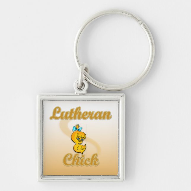 Lutheran Chick Key Ring (Front)