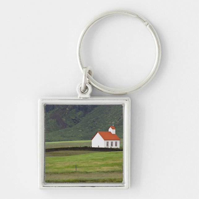 Lutheran Church, Iceland Key Ring (Front)