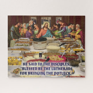 Lutheran Last Supper Potluck Jigsaw Puzzle