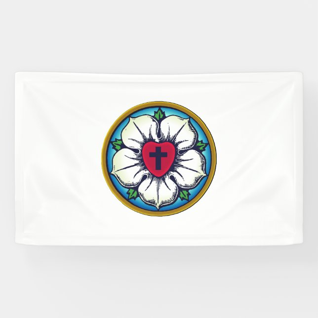 Lutheran Rose Banner (Horizontal)