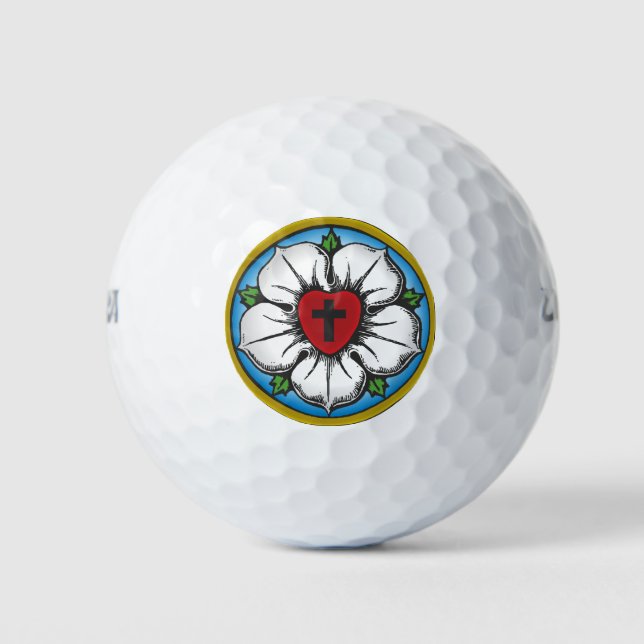 Lutheran Rose Golf Balls (Front)