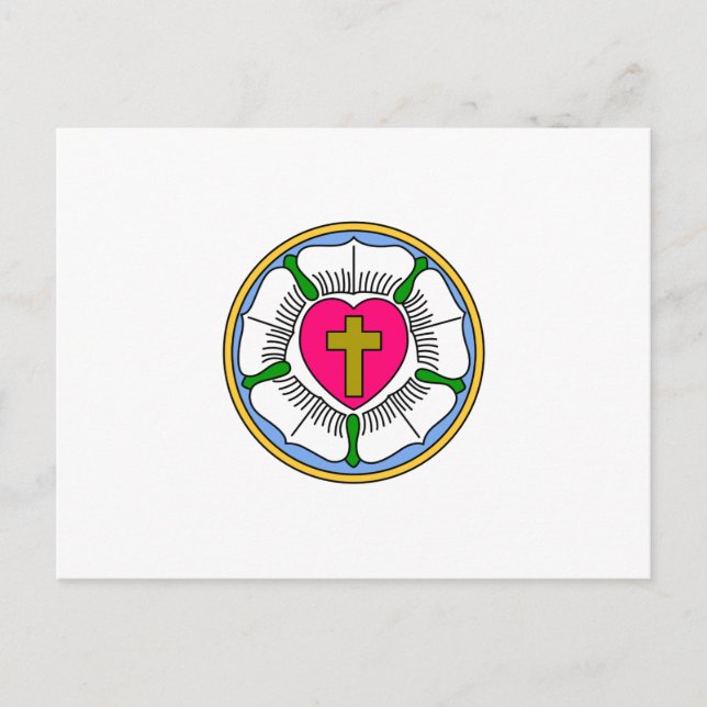 Lutheran Rose Postcard (Front)