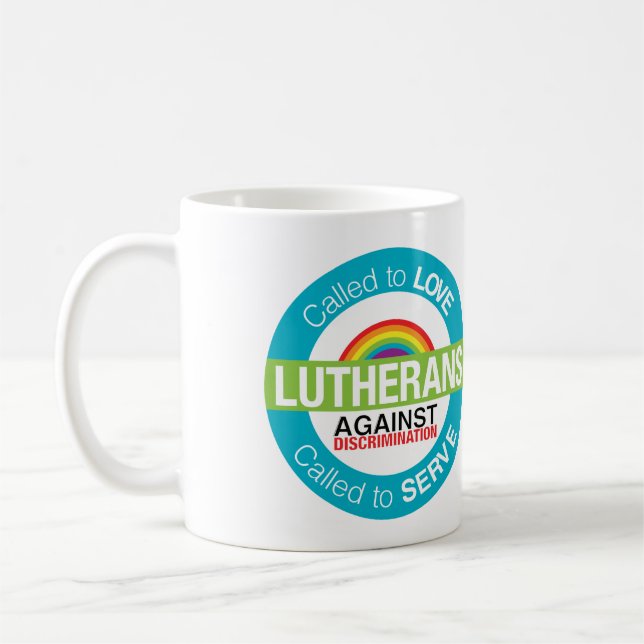 "Lutherans Against Discrimination" Mug (Left)