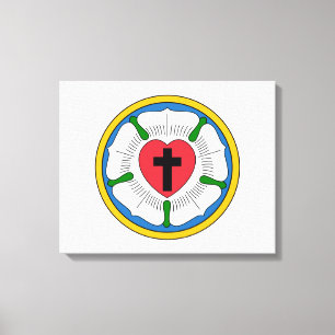 Lutherrose Luther Rose Lutheranism Martin Luther Canvas Print