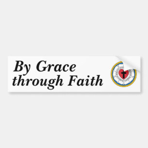 Luther's Seal, By Grace, through Faith Bumper Sticker