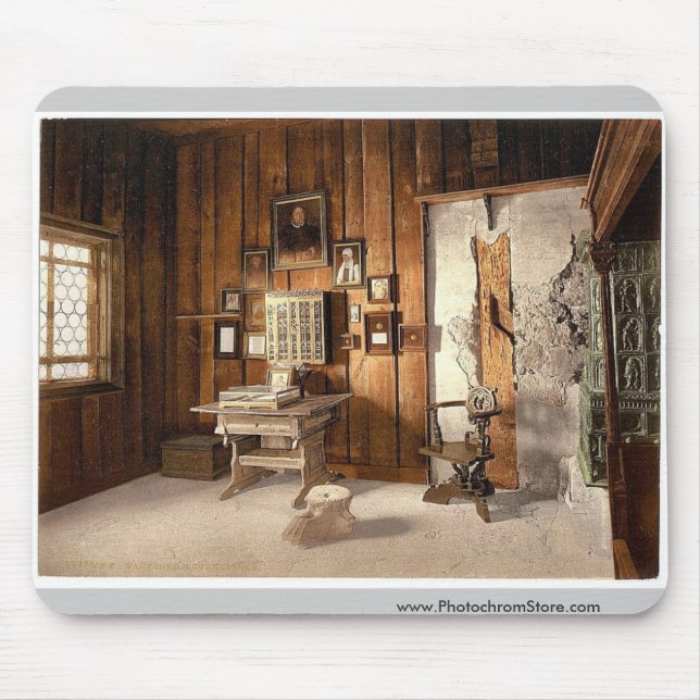 Luther's study, Wartburg, Thuringia, Germany magni Mouse Mat (Front)