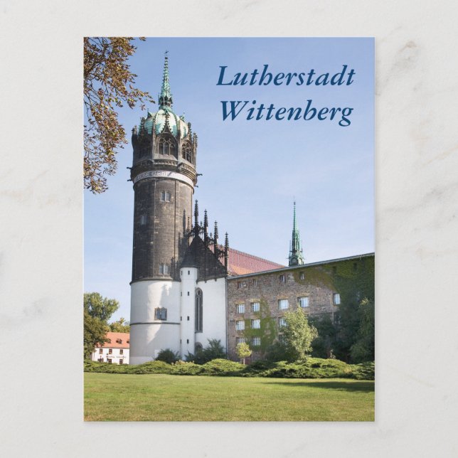 Lutherstadt Wittenberg Schlosskirche Postcard (Front)
