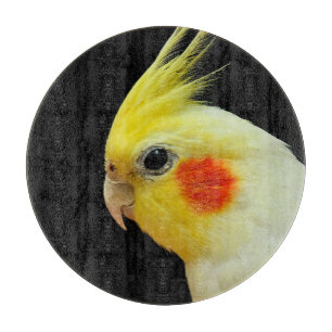 Lutino Cockatiel Cutting Board