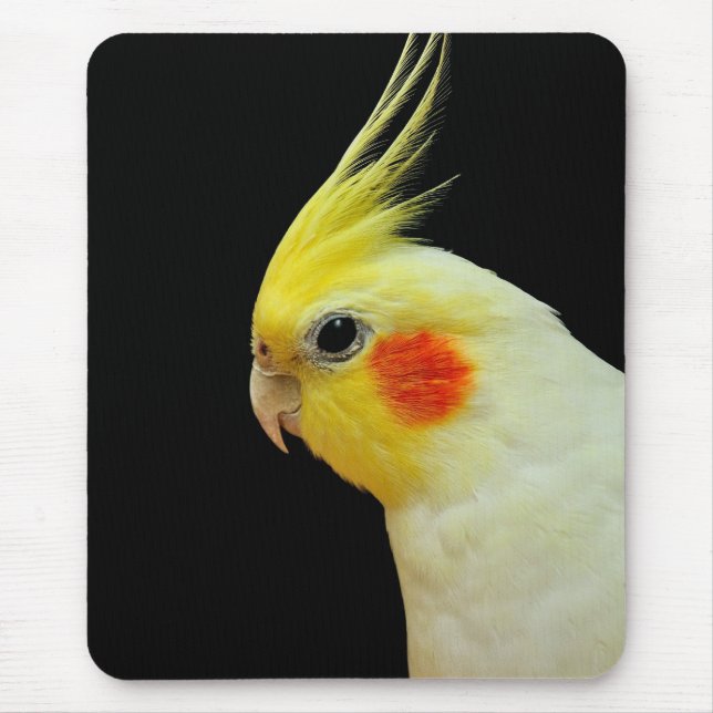 Lutino Cockatiel Mouse Mat (Front)