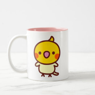 lutino Cockatiel Two-Tone Coffee Mug