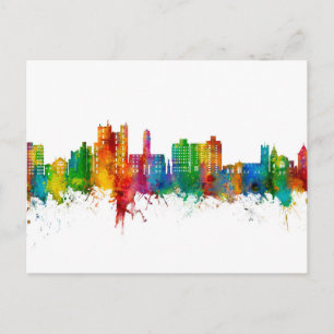 Luton England Skyline Postcard