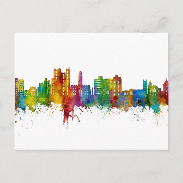 Luton England Skyline Postcard (Front)