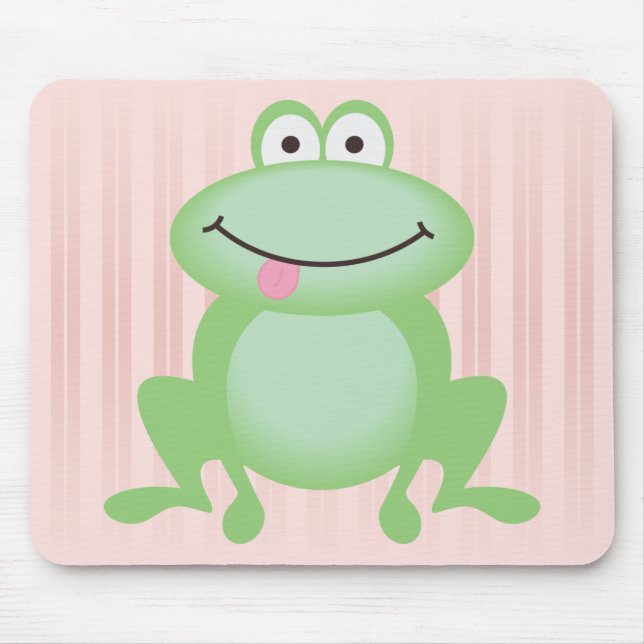 Luttle Green Frog Mouse Mat (Front)
