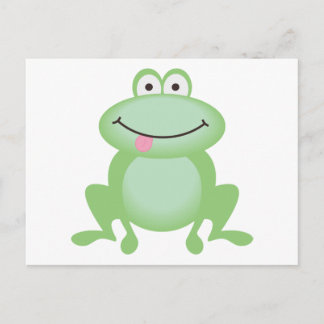 Luttle Green Frog Postcard