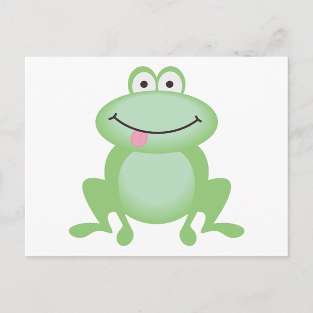 Luttle Green Frog Postcard (Front)