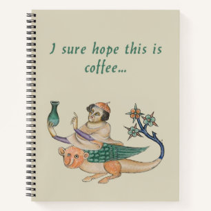 Luttrell Psalter Person Spiral Notebook