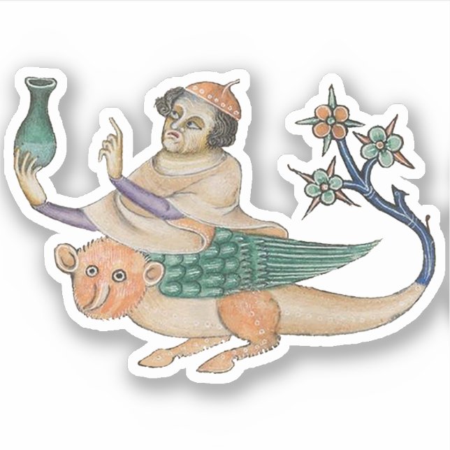 Luttrell Psalter Vinyl Sticker (Front)