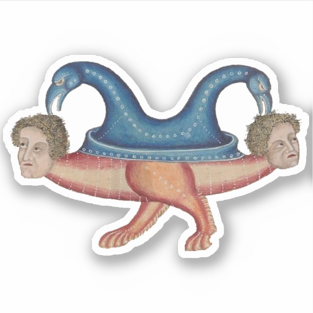 Luttrell Psalter Vinyl Sticker (Front)
