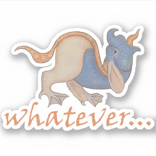 Luttrell Psalter "Whatever" Vinyl Sticker (Front)