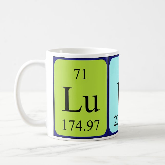 Luuk periodic table name mug (Left)