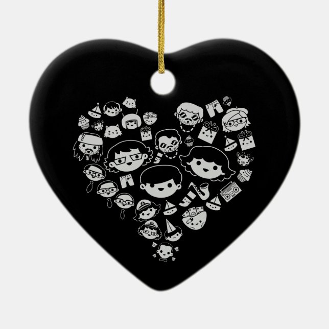 Luv 2 ceramic tree decoration (Back)