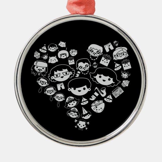 Luv 2 metal tree decoration (Front)