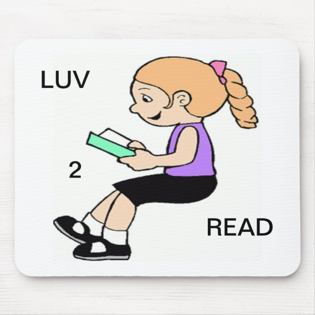 LUV 2 READ MOUSE MAT (Front)