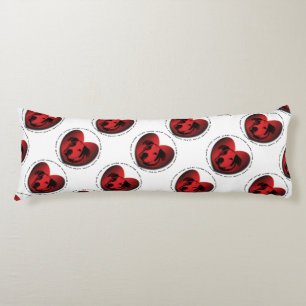 Luv-A-Bull American Bulldog Pit Bull Heart Body Cushion